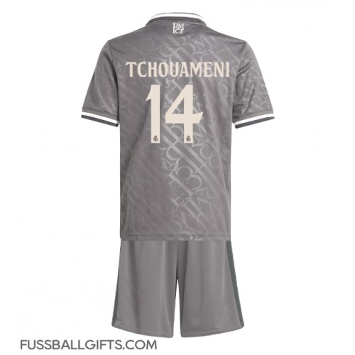 Real Madrid Aurelien Tchouameni #14 Fußballbekleidung 3rd trikot Kinder 2024-25 Kurzarm (+ kurze hosen)